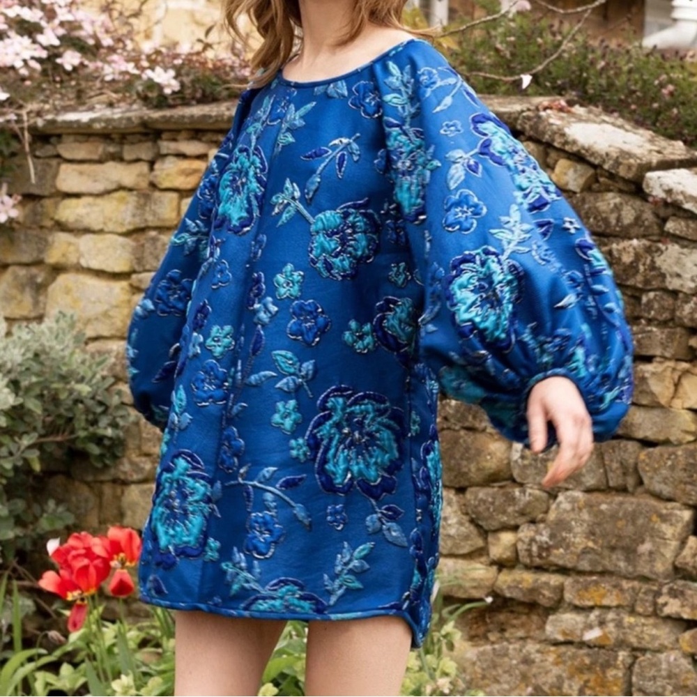 Ariane Elmy Blue Good Luck Dress NWT